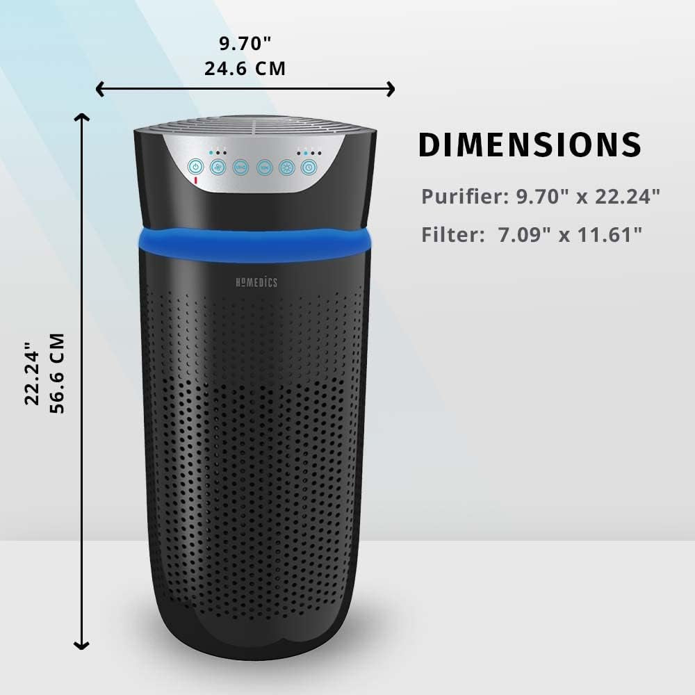 Totalclean, 360 Degree Hepa Air Purifier Replacement Filter with Activated Carbon to Remove 99% of Airborn Contaminants. for Air Purifier Models AP-T30 and AP-T30WT